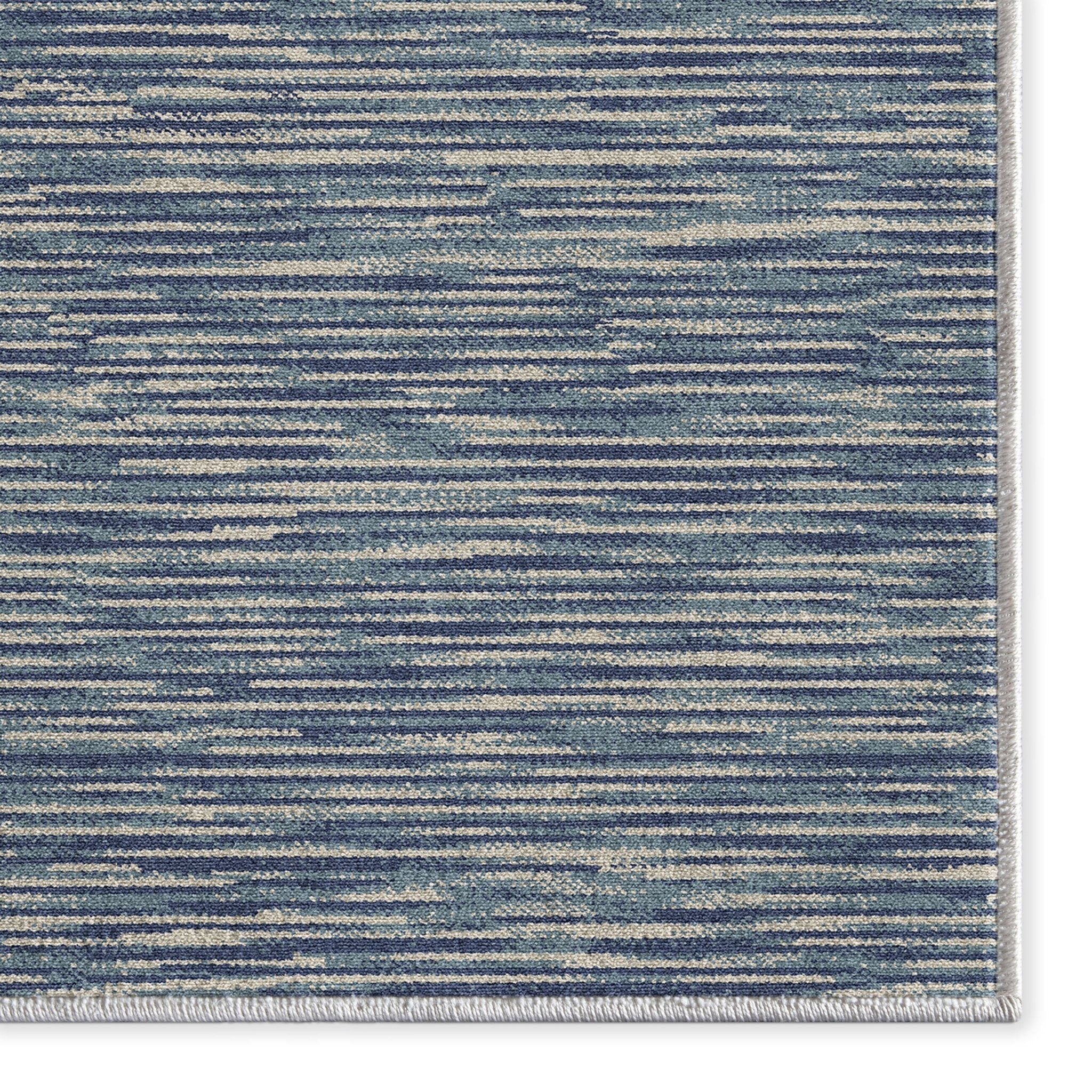 Custom Size Runner Striations Modern Striped Blue Fog Choose Your Width x Choose Your Length Hallway Runner Rug、mySite、gigharbornorthrealestate