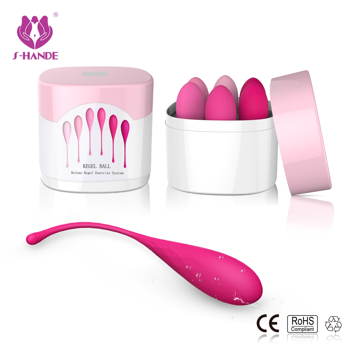 Deluxe Kegel Exercise System | Kegel Ball 6 Set | Silicone、mySite、bottomscart