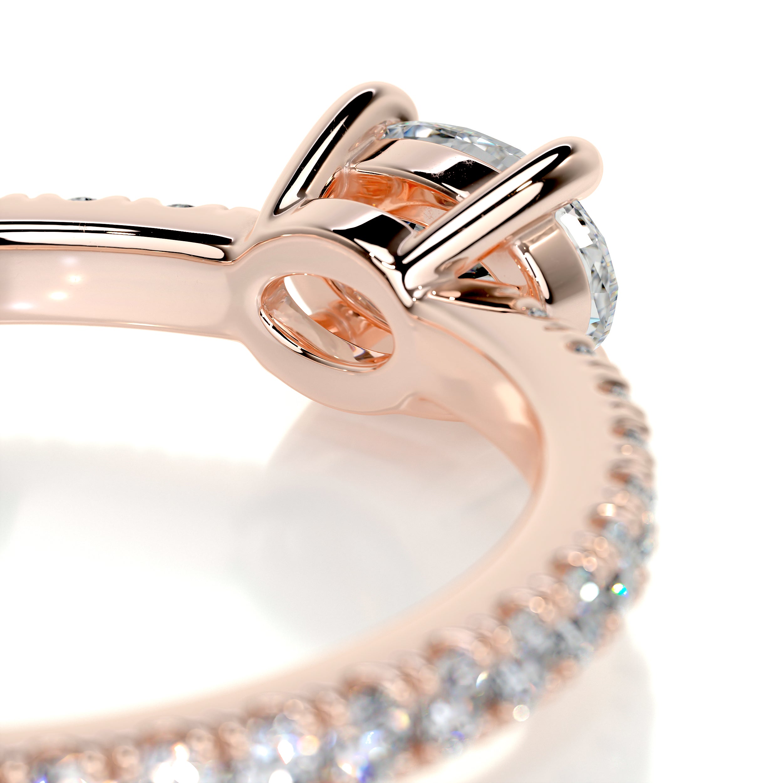 Chloe Oval Stacking Ring (0.55 Carat) -14K Rose Gold、mySite、hinf8tx79