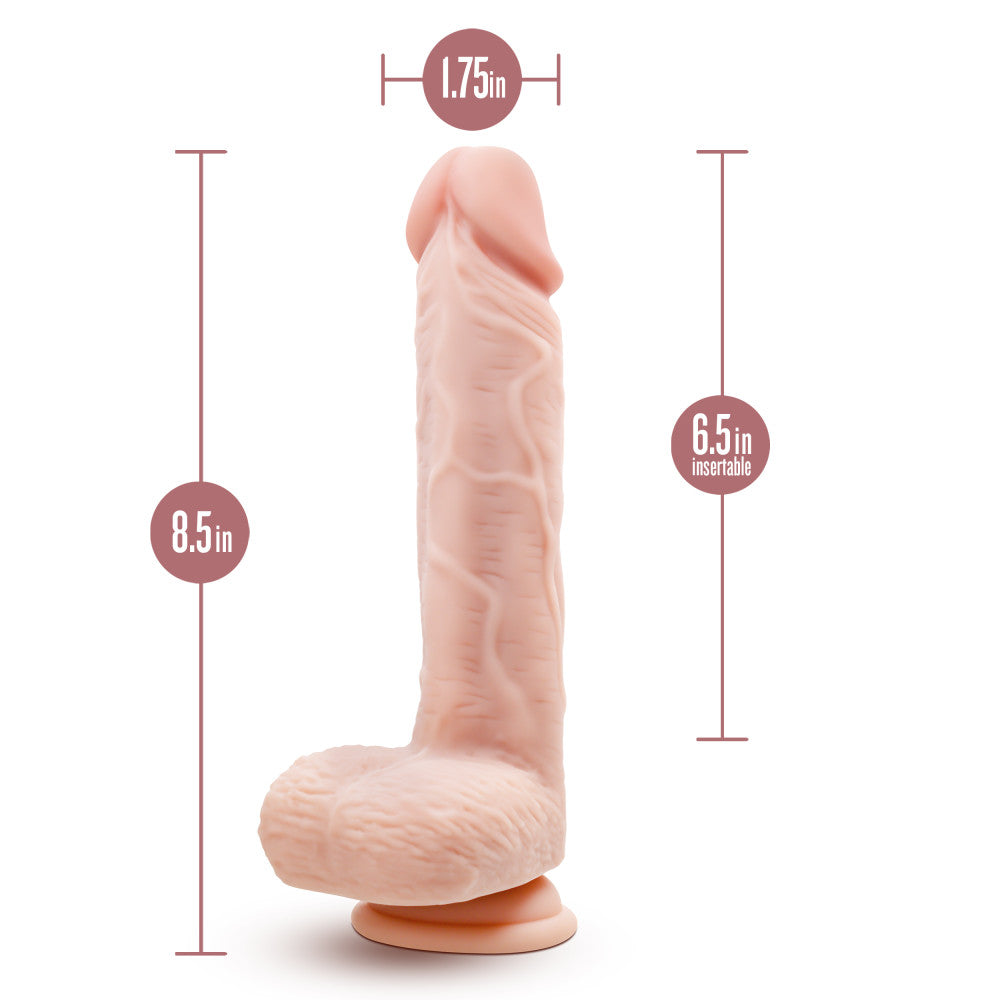 Dr. Skin Silicone By Blush® | Dr. Ethan 8.5 Inch Gyrating Dildo Beige、mySite、bottomscart