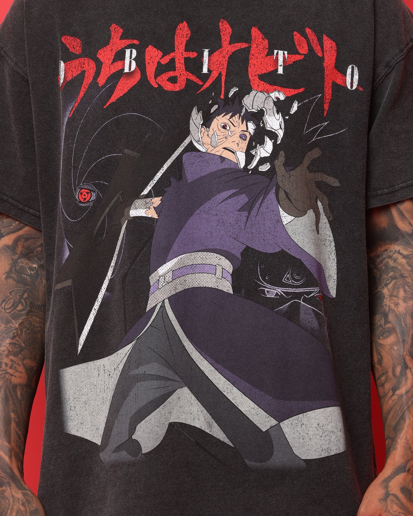 Goat Crew X Naruto Obito Heavyweight Vintage T-Shirt Vintage Black、mySite、zt4zffjzw