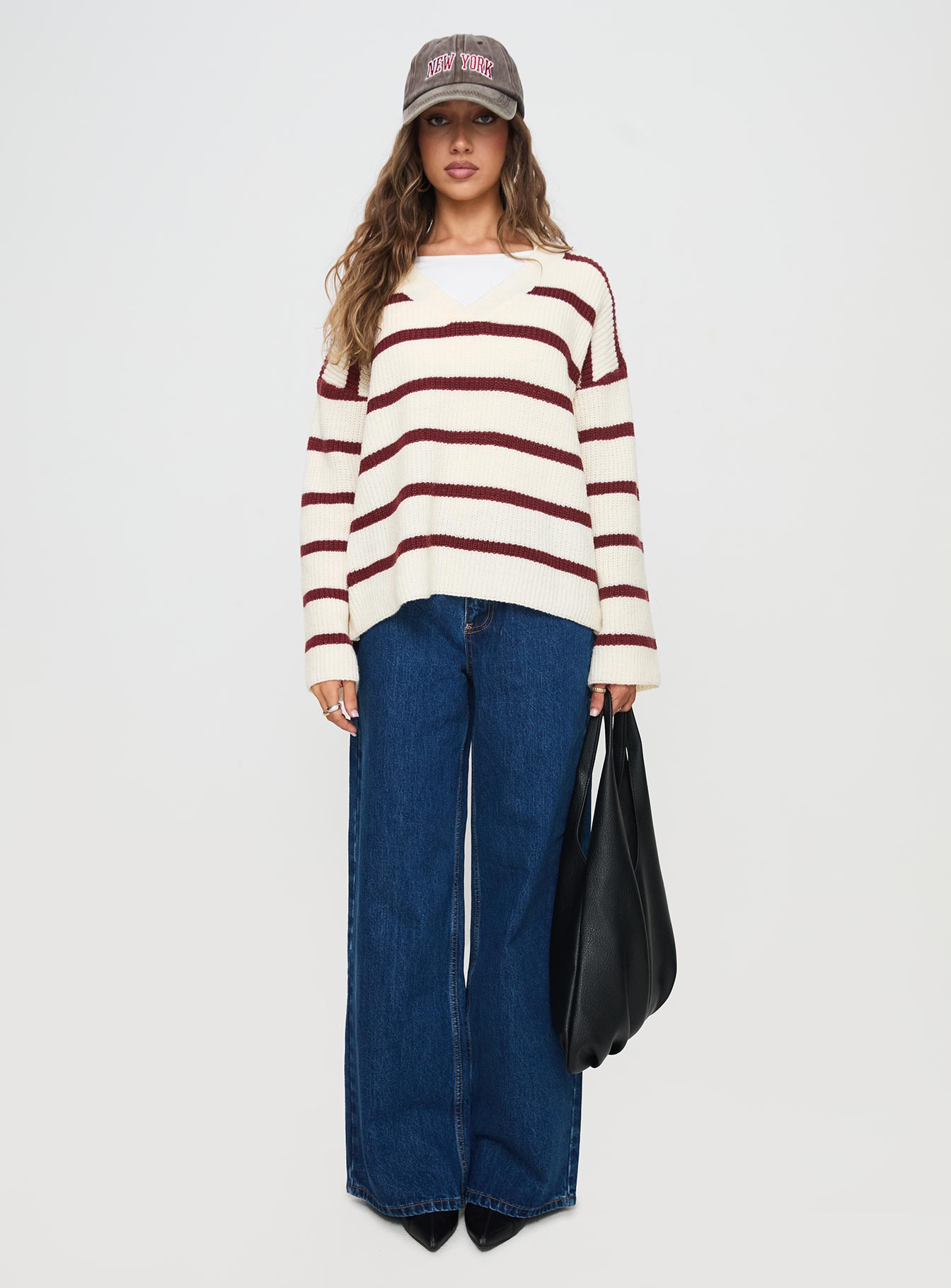 Forte Knit Sweater Red / Cream、mySite、solidvoid