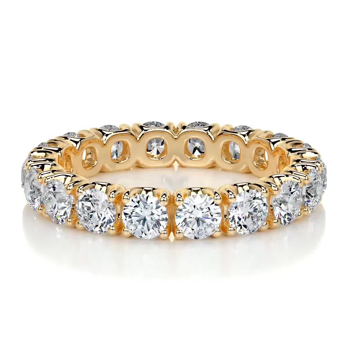 Trinity Lab Grown Eternity Wedding Ring (2.4 Carat) -18K Yellow Gold (RTS)、mySite、hinf8tx79