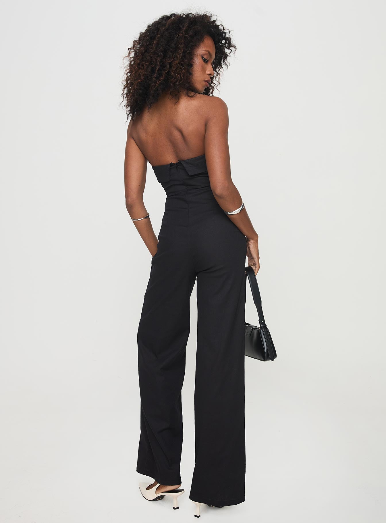 Luster Strapless Jumpsuit Black、mySite、solidvoid