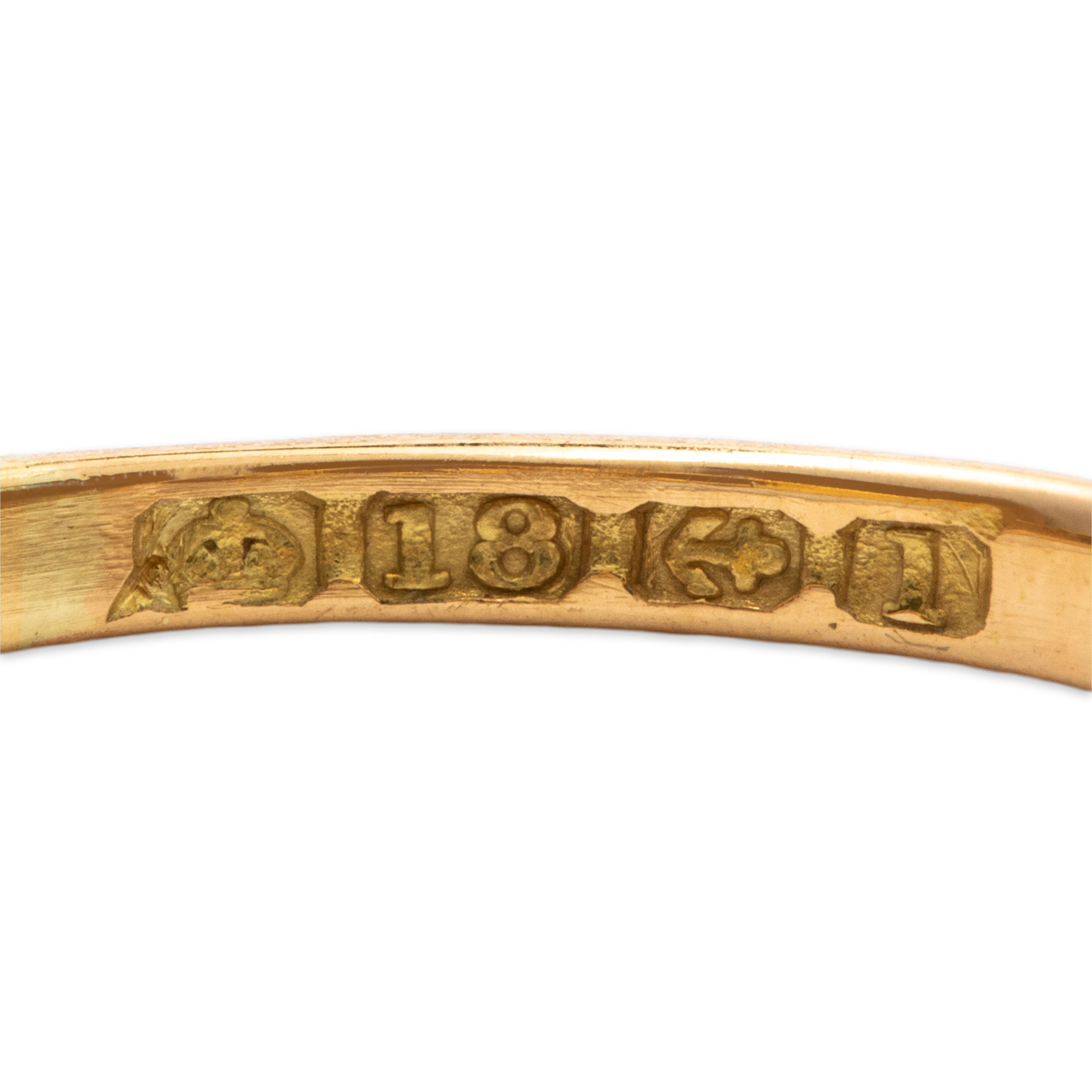 Antique English 18k Yellow Gold 1.37cttw Sapphire Diamond Edwardian Ring 6.75、mySite、hinf8tx79