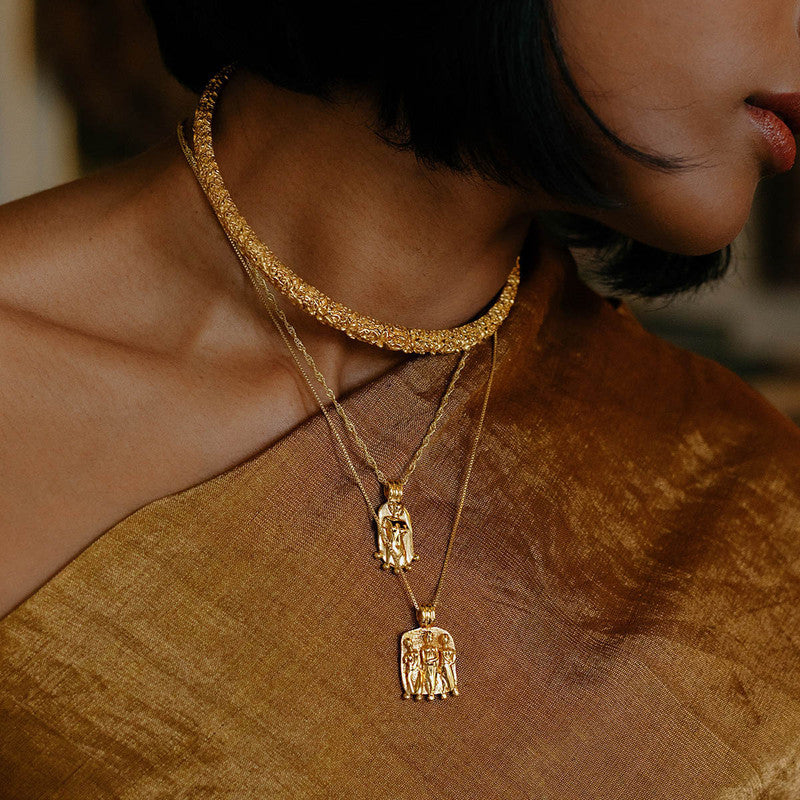 Body Charm Necklace | 14K Gold Plated、mySite、camillekostekn