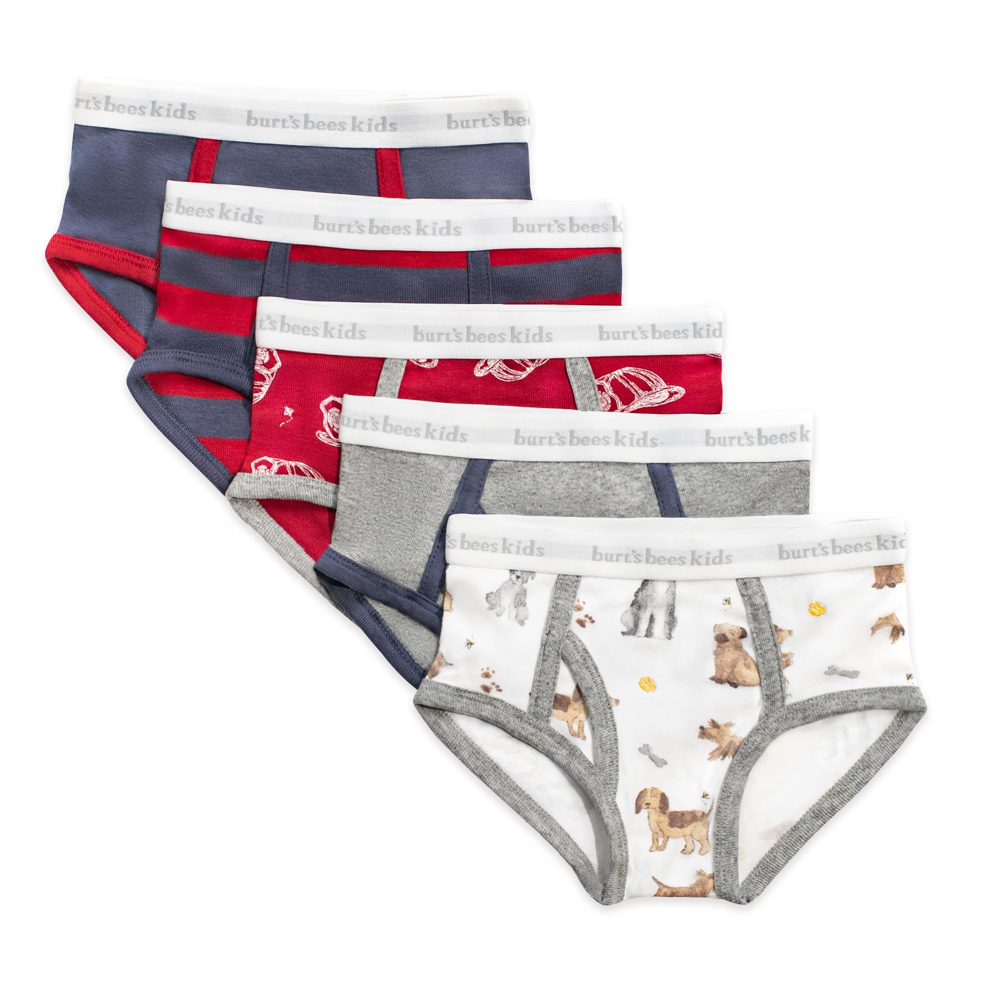 Puppy Party & Fire Fighter Hats Organic Cotton Toddler Boy Underwear 5 Pack、mySite、g9winljtr