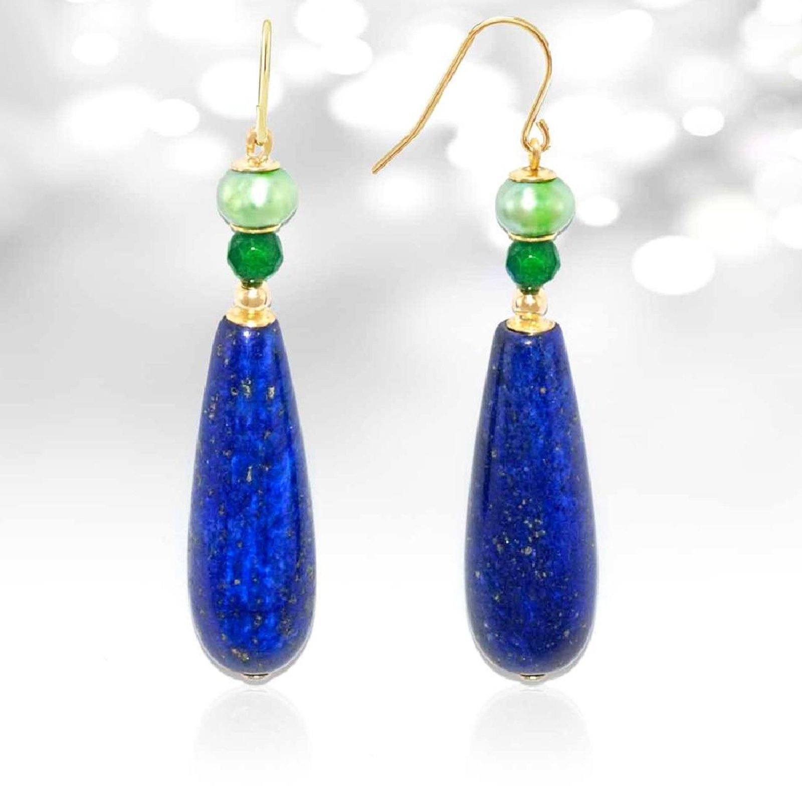 REGENZ Gemstone Earrings-Jade, Turquoise, Coral, Citrine, Pearls, Lapis HANDMADE with Love!、mySite、g9winljtr