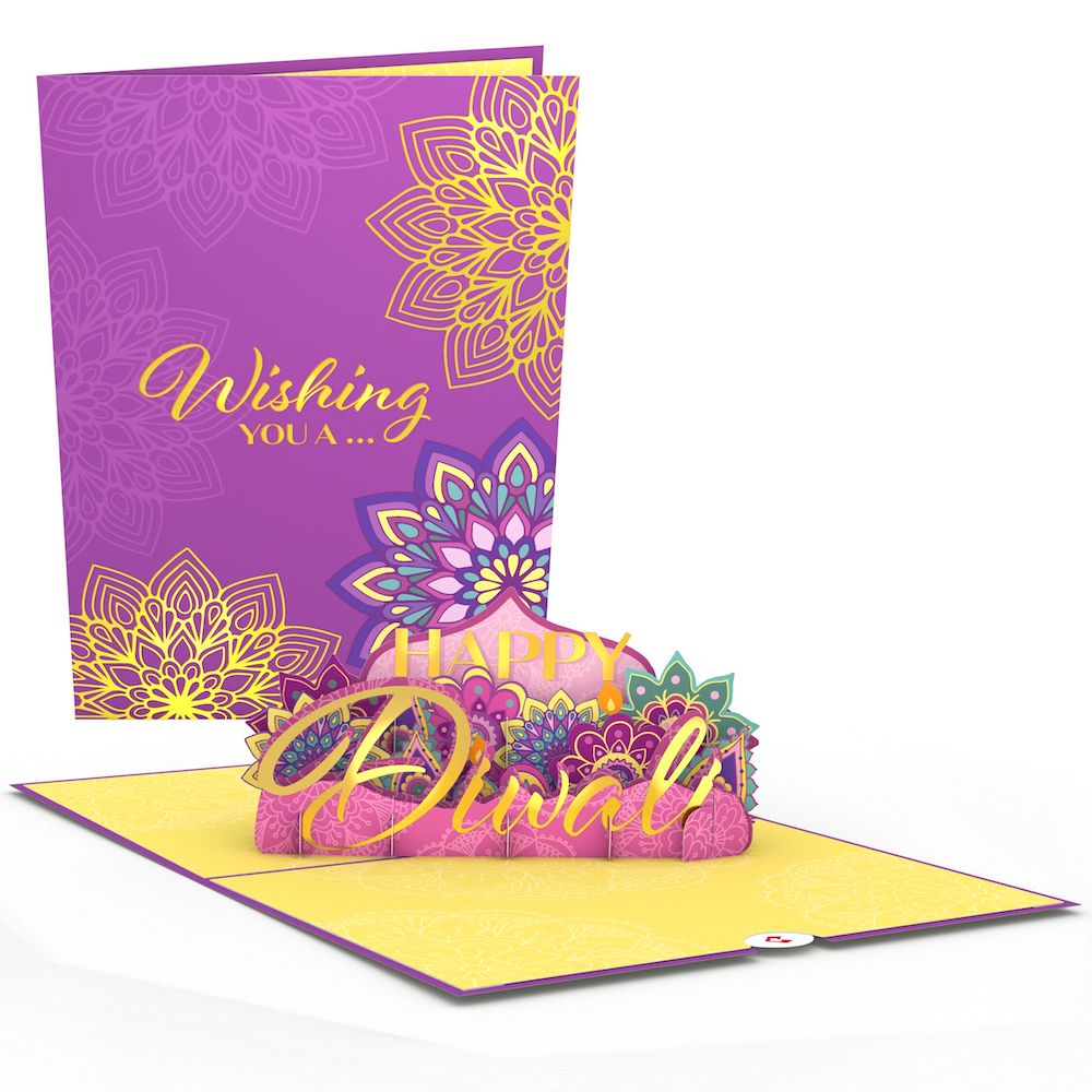 Happy Diwali Celebration Pop-Up Card、mySite、solidvoid