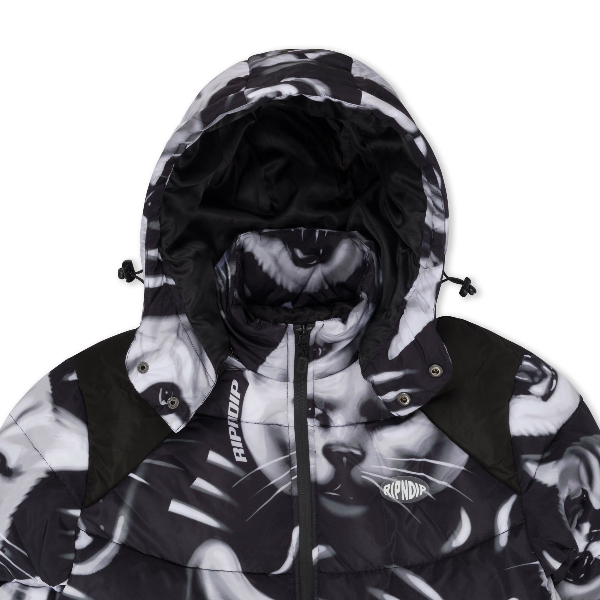  Neon Cat Puffer Jacket (Black)、mySite、merchandisen