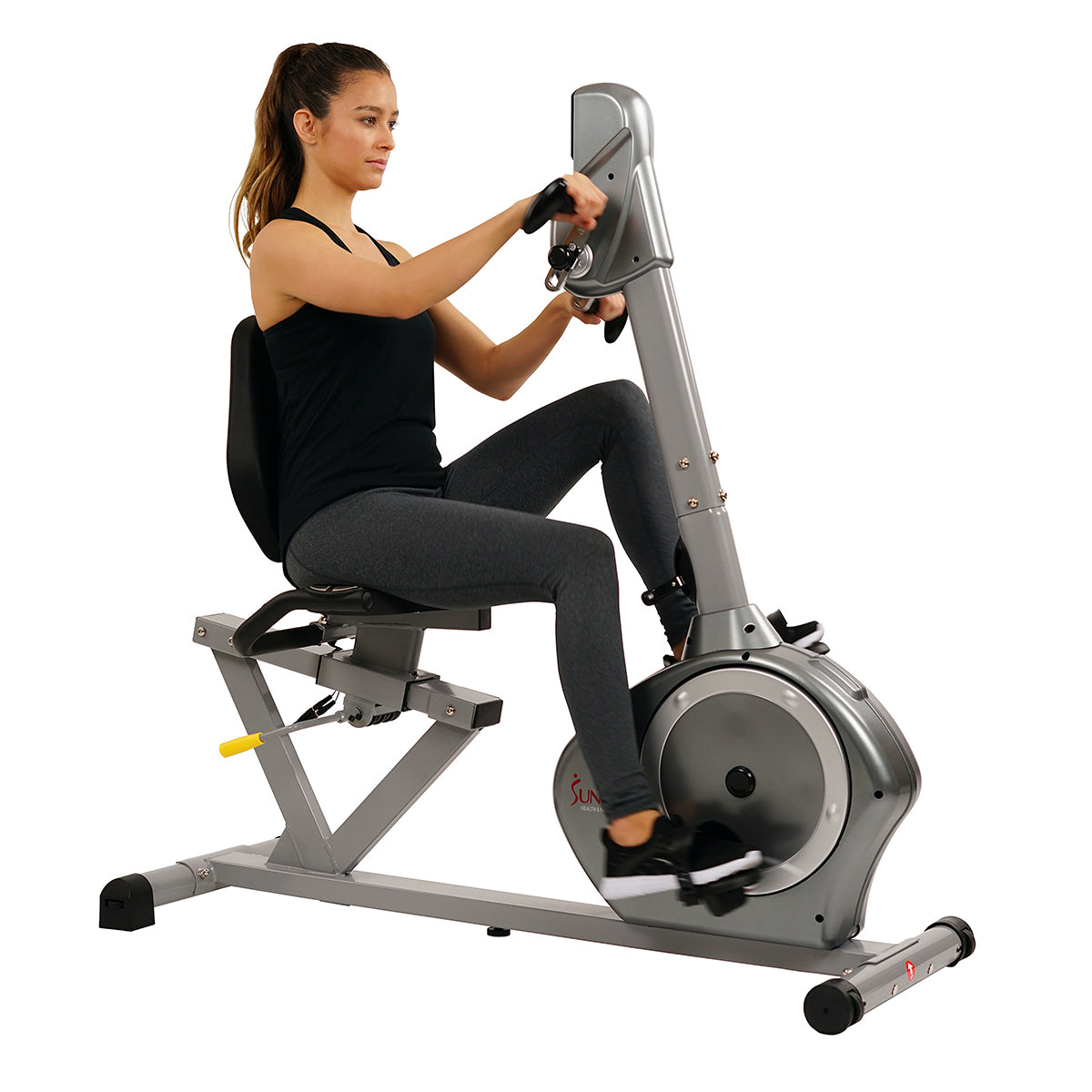 Magnetic Recumbent Exercise Bike with Moving Arms Exerciser w/ 350 LB High Weight Capacity、mySite、ghnorth