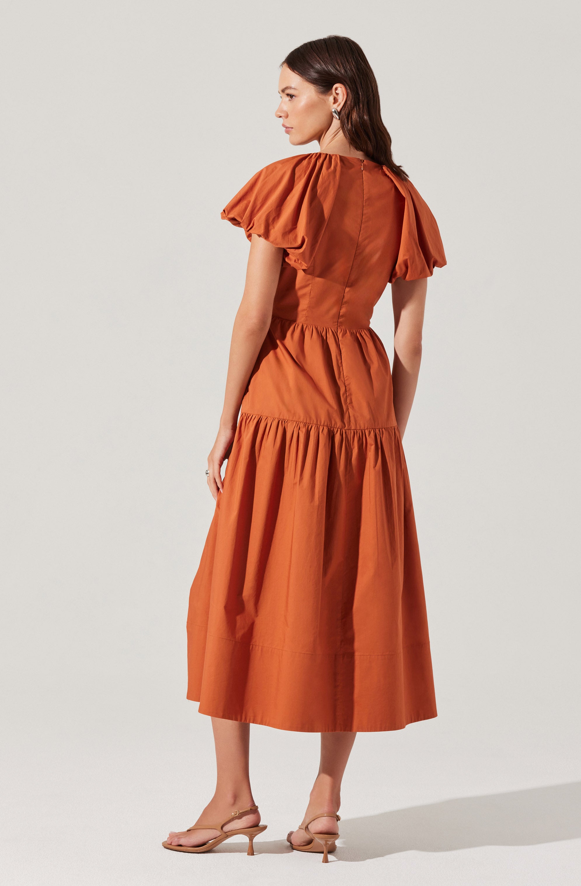 Aine Tie-Front Midi Dress、mySite、solidvoid