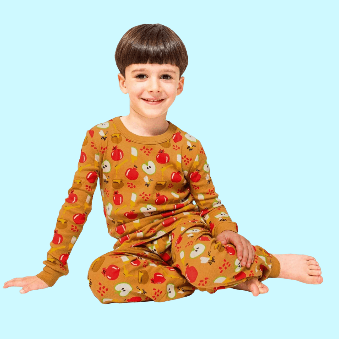 Kids Rosh Hashanah Apples & Honey Pajamas - (Unisex Sizes 2T - 12)、mySite、topwebapps