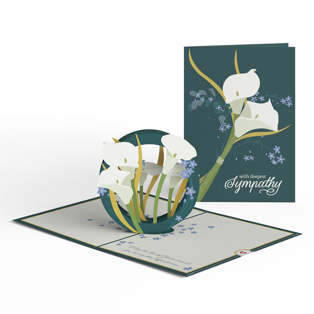 Deepest Sympathy Pop-Up Card & Bouquet Bundle、mySite、solidvoid