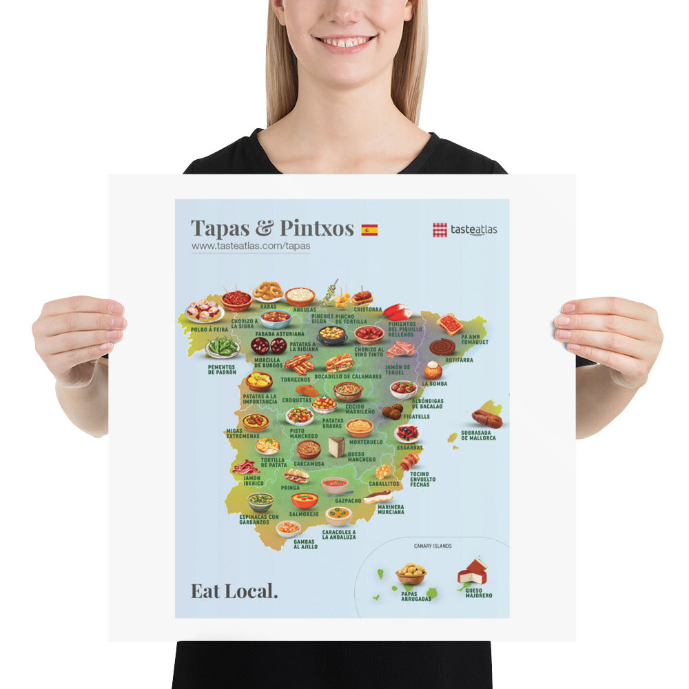 Tapas & Pintxos Poster (in)、mySite、camillekostekn
