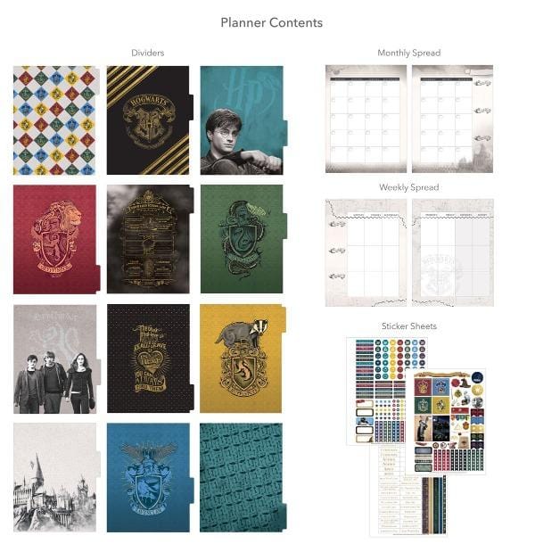  Weekly Planner Set - Undated Harry Potter Marauder's Map、mySite、ghnorth