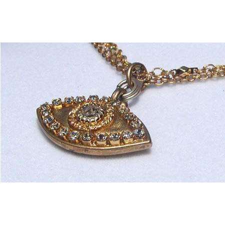 Michal Golan Crystal and Gold Evil Eye Necklace、mySite、topwebapps