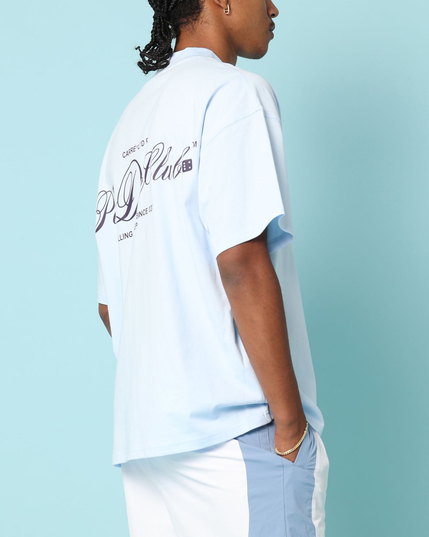 Carré Players Oversized T-Shirt Light Blue、mySite、zt4zffjzw
