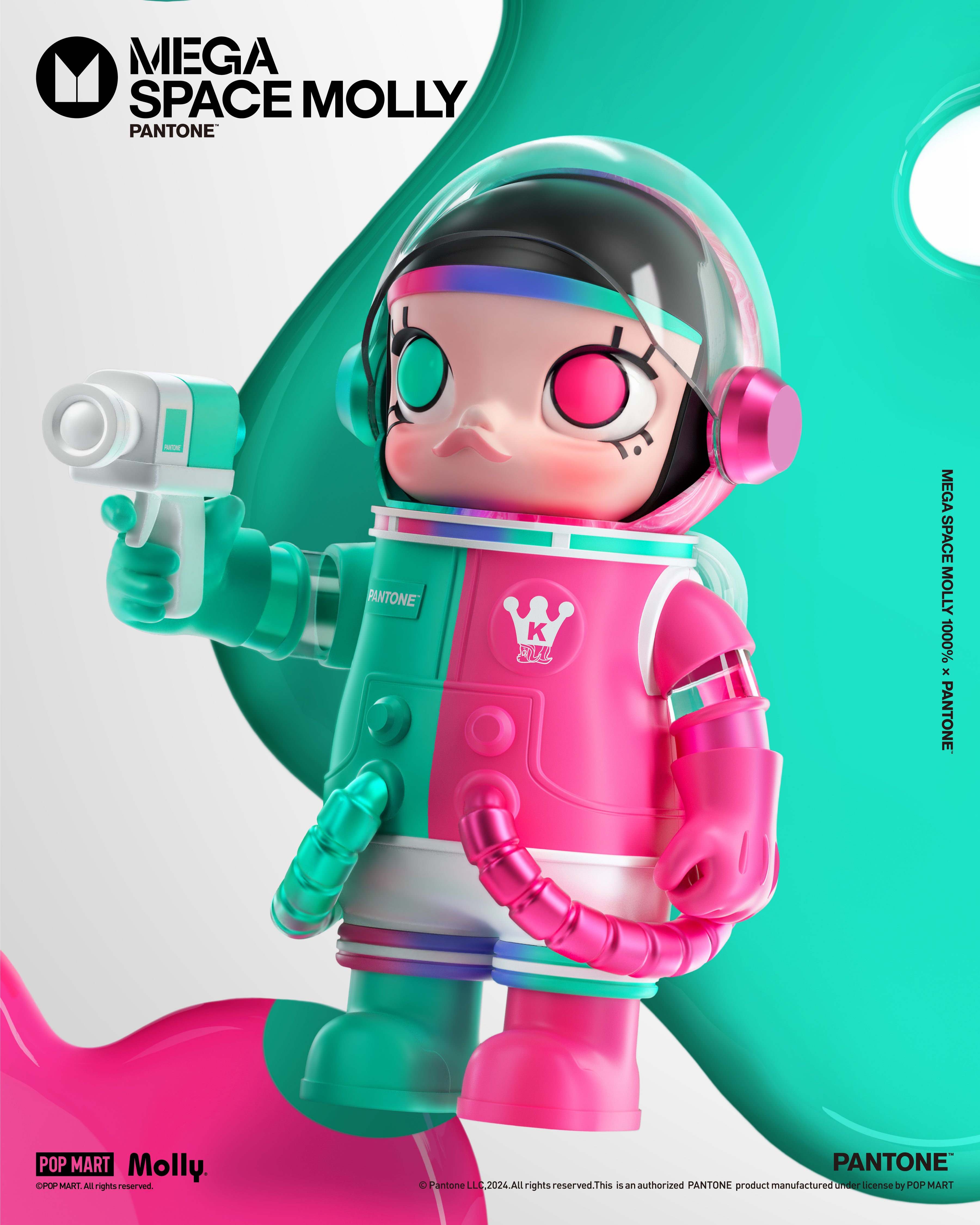  POP MART MEGA SPACE MOLLY 1000% PANTONE、mySite、greenlandpopulation