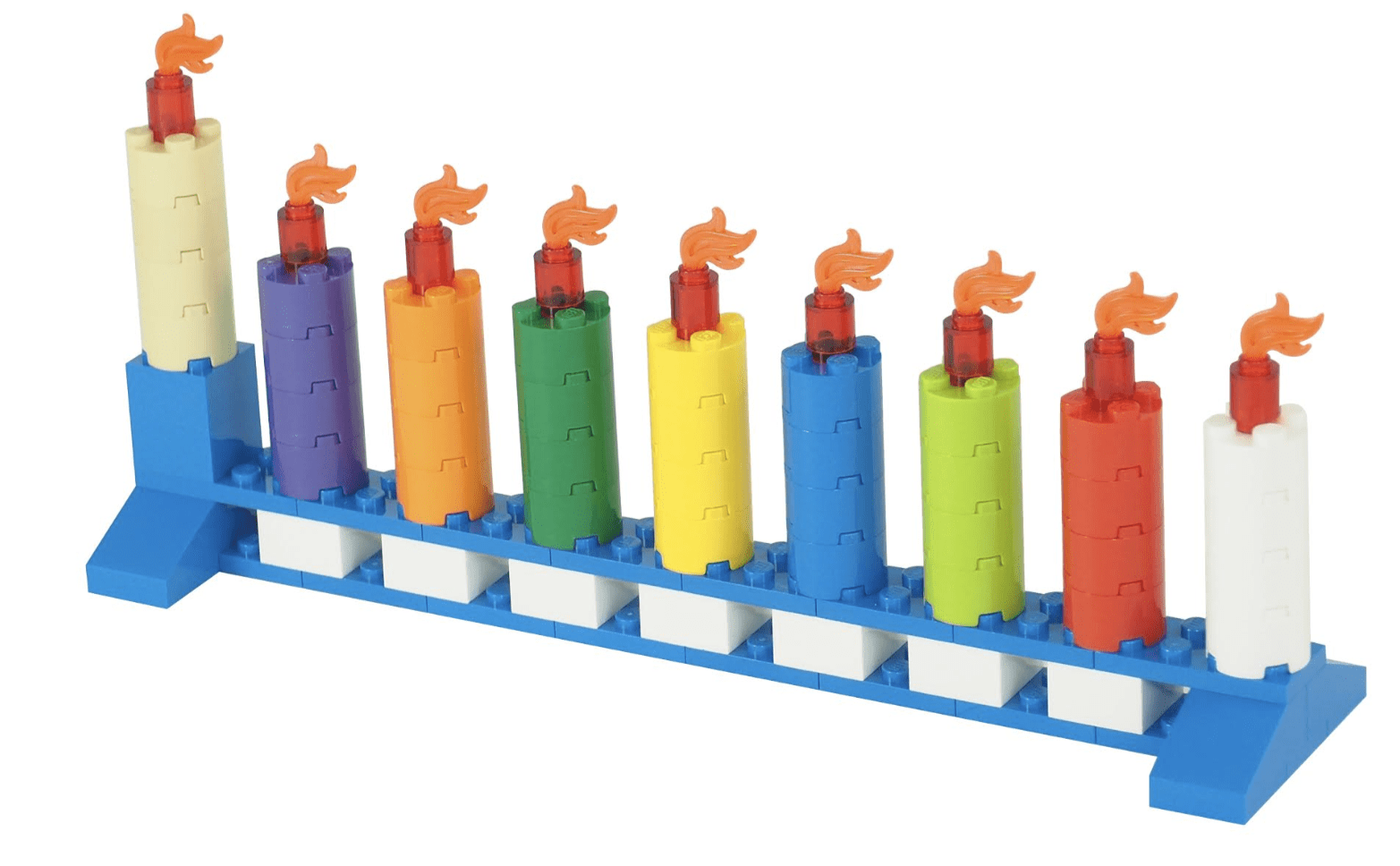 Multicolor Menorah Junior Made with LEGO® Bricks、mySite、topwebapps