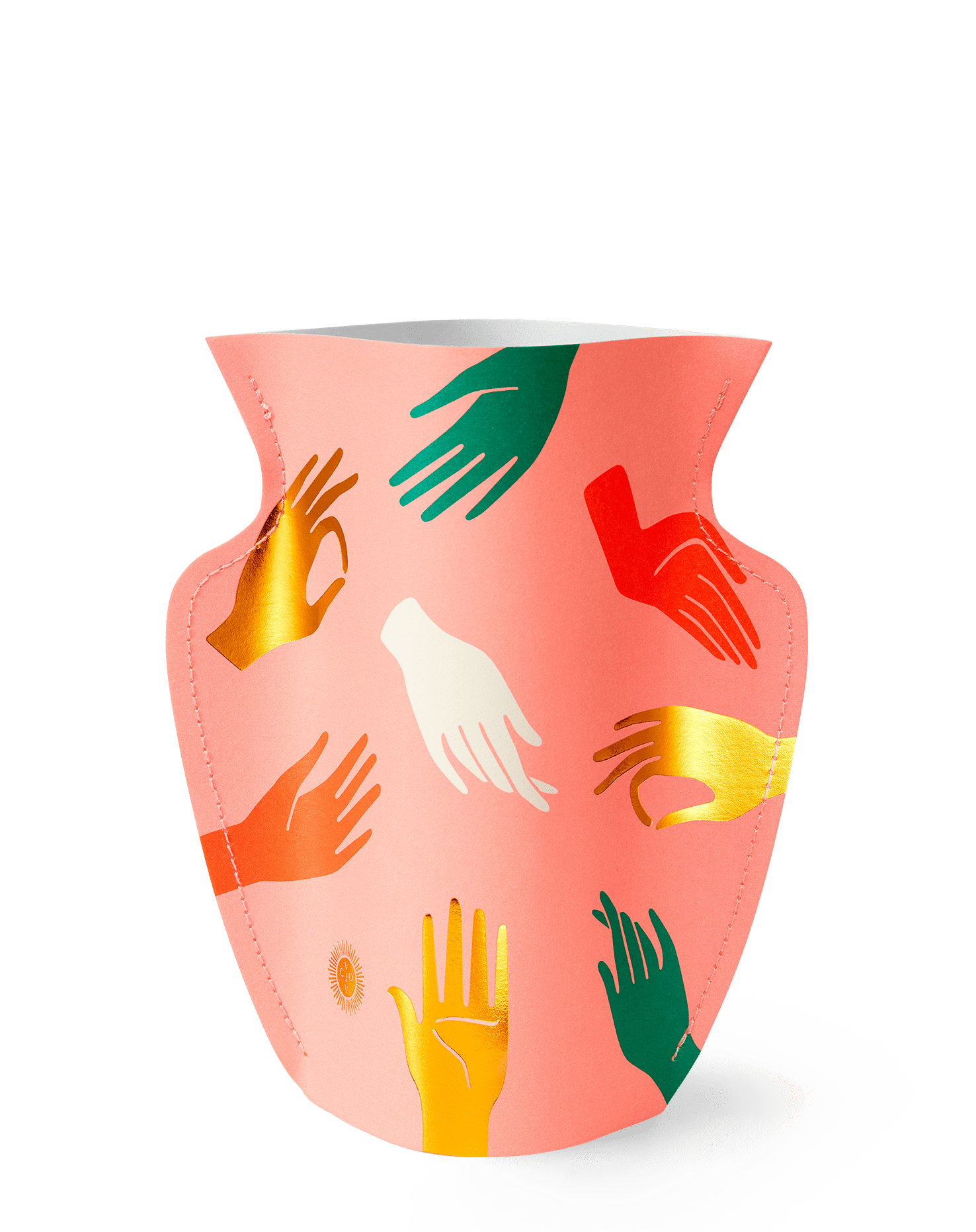 Pink Paper Hamsa Vase by Octaevo - Large or Mini、mySite、topwebapps