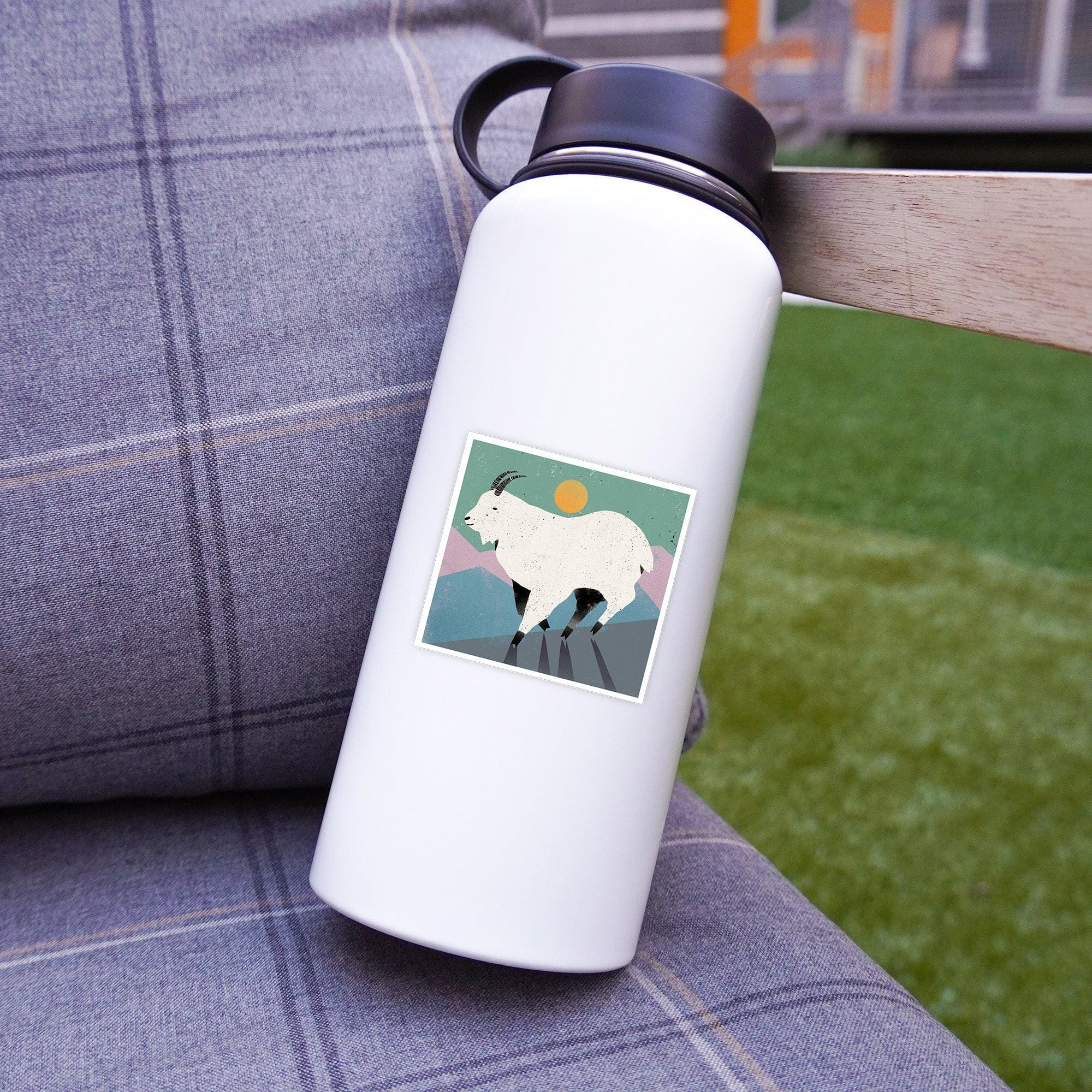  Cute Abstract Goat Sticker、mySite、ghnorth