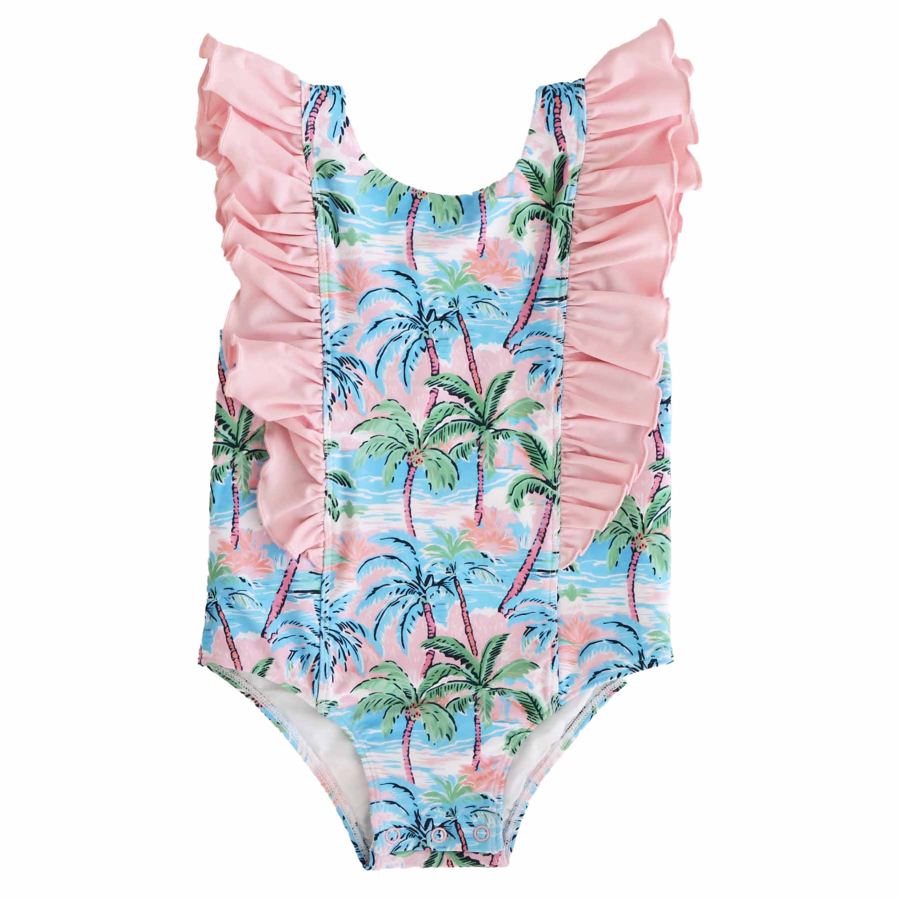  Double Ruffle One Piece | Pastel Palms、mySite、layawaytickets