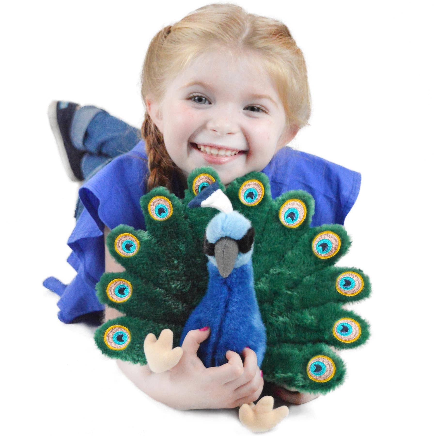 Pakhi The Peacock | 11 Inch Stuffed Animal Plush - Peacock Plush Toy for Kids、mySite、g9winljtr