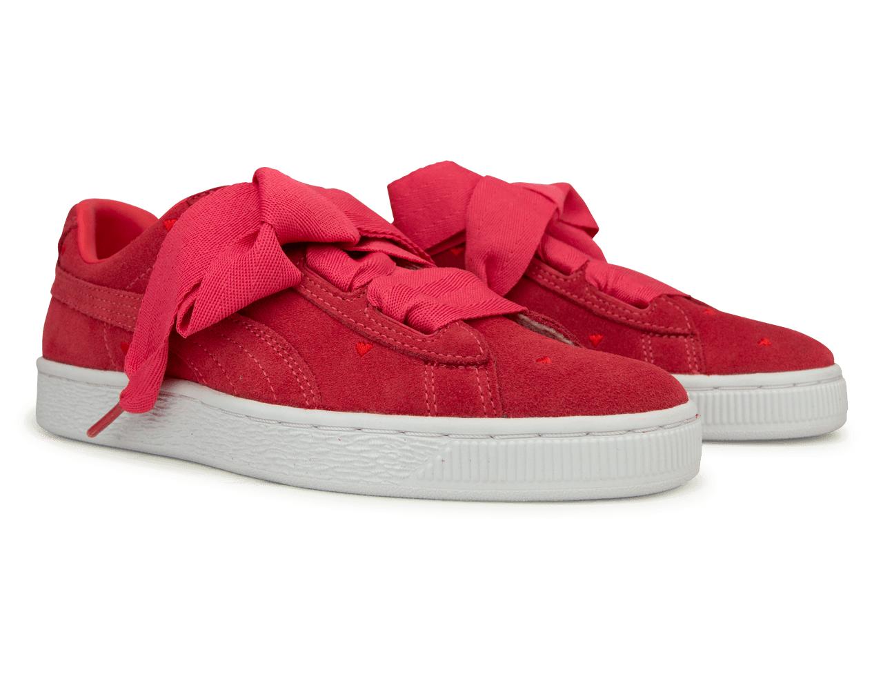 PUMA Kids Suede Heart Valentine JR Pink/White、mySite、bottomscart