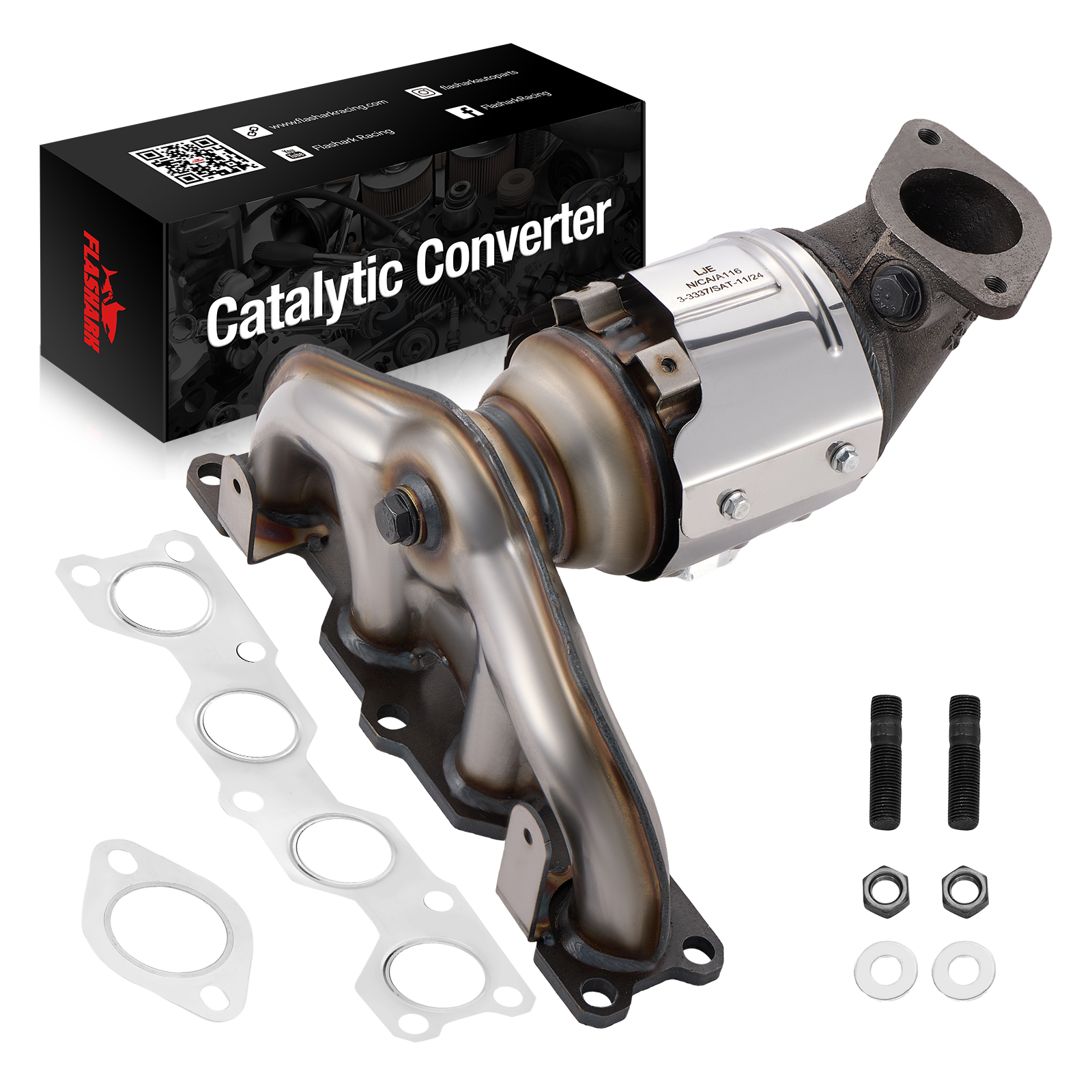 Catalytic Converter Kit for 2013-2016 Hyundai Santa Fe Sport & Kia Sorento L4 2.4L、mySite、nflplayoffbracketp