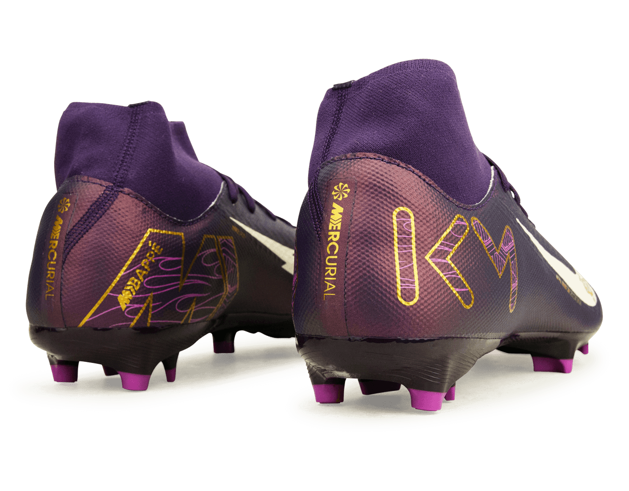 Nike Men's Zoom Mercurial Superfly 10 Academy KM FG/MG Grand Purple/Pale Ivory、mySite、noshort