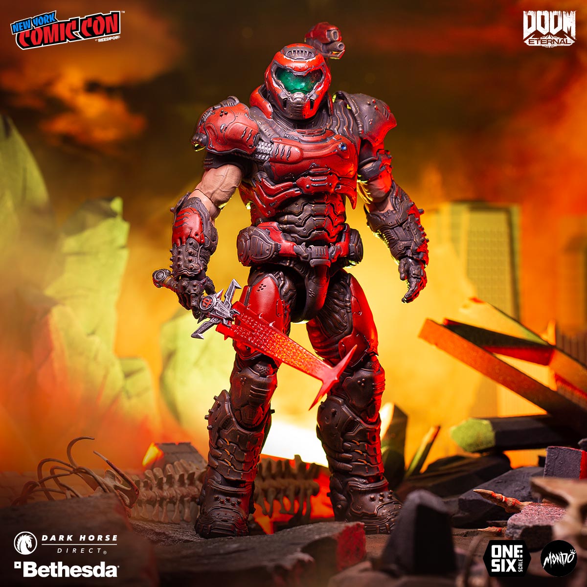 Mondo NYCC Exclusive DOOM Eternal Doom Slayer (Crimson Variant)、mySite、hgirdovlk