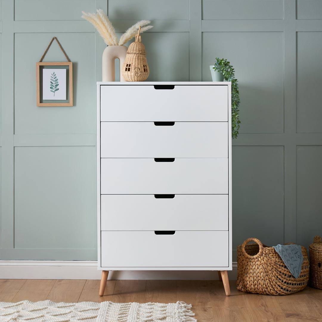  Obaby Maya Tall Boy - White + Natural、mySite、merchandisen