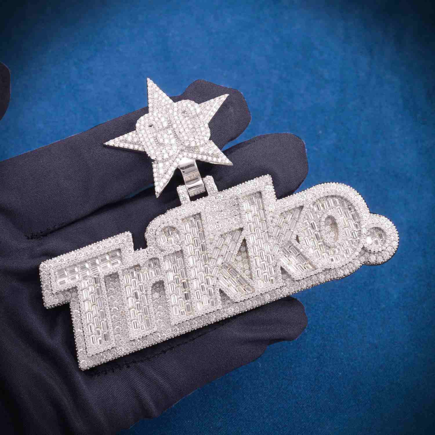 TRIKKO Custom Moissanite Pendant 14K Gold、mySite、hinf8tx79