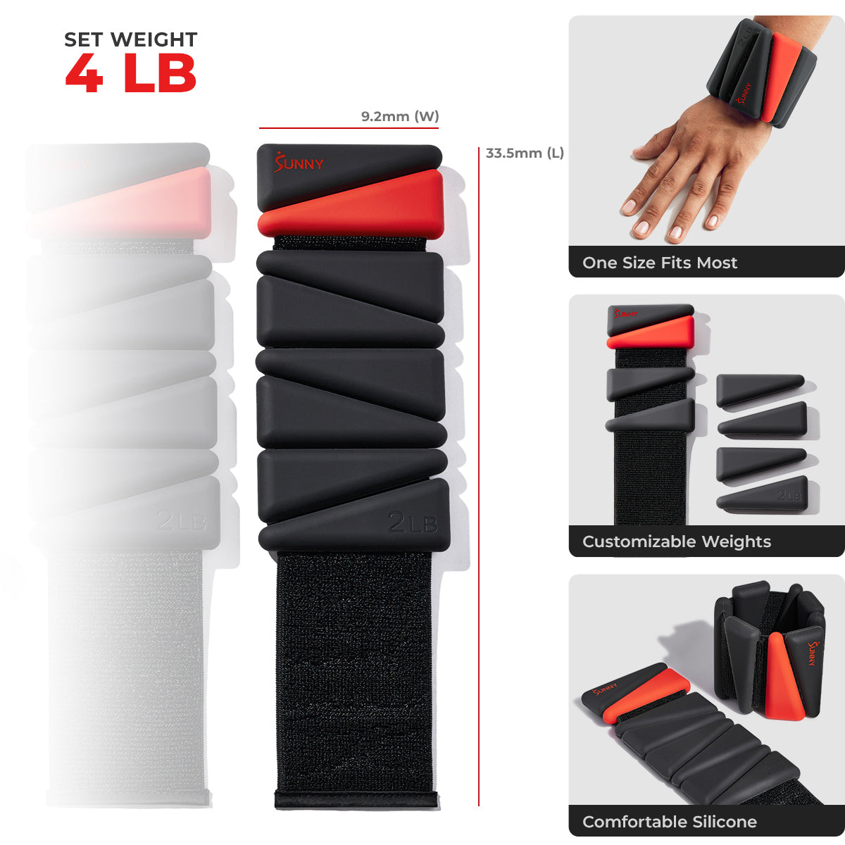  Adjustable Wrist Weights 2 LB (Pair)、mySite、ghnorth