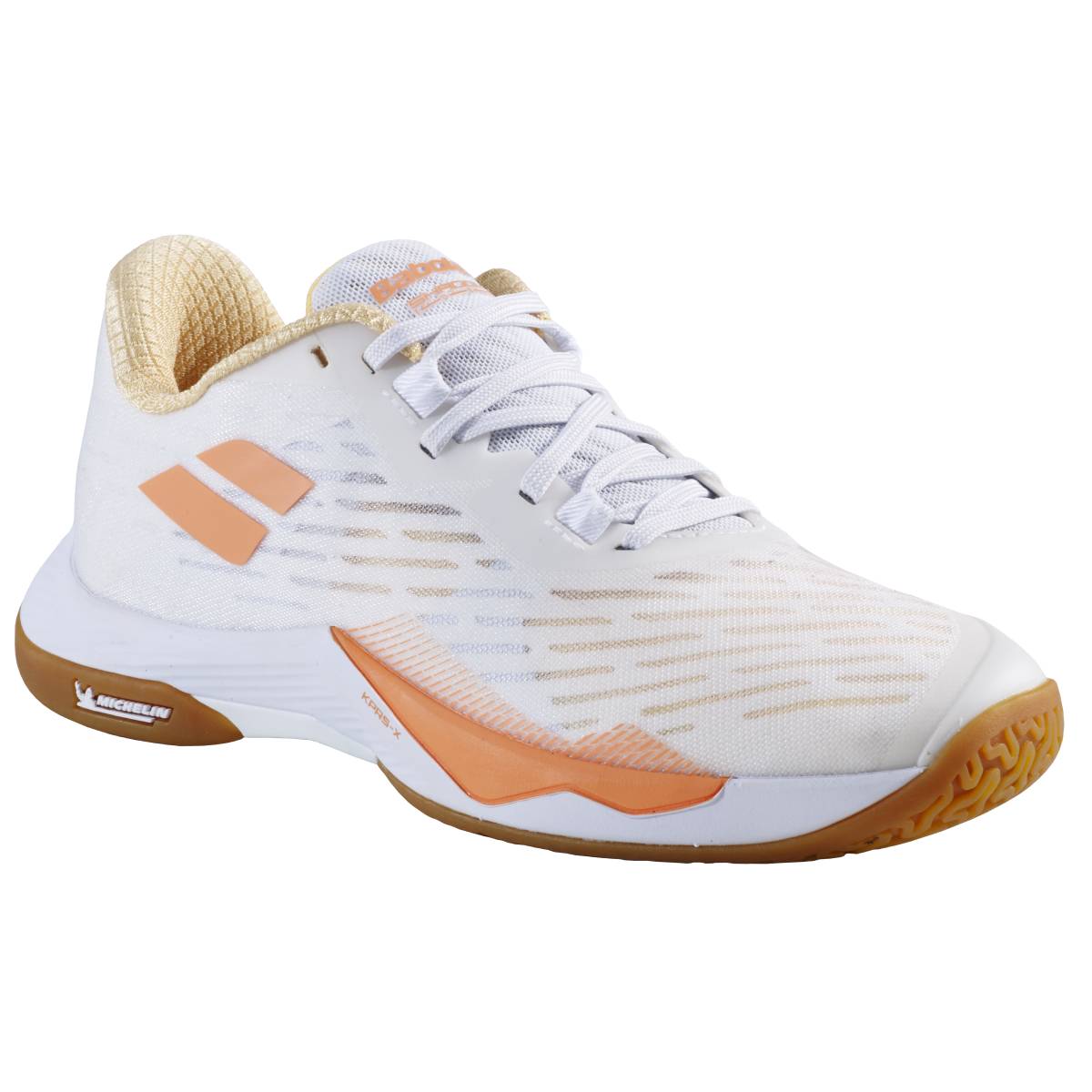 Babolat Shadow Tour Women's Indoor Court Shoe (White/Yellow)