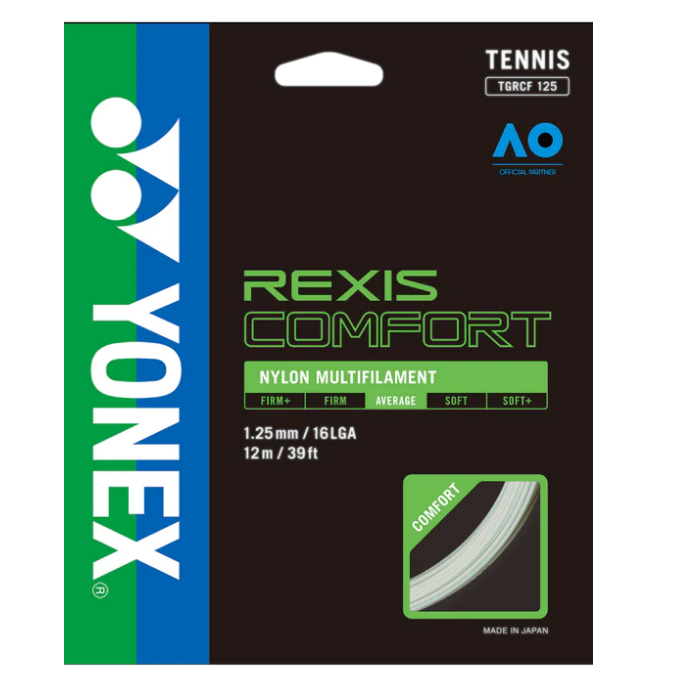 Yonex Rexis Comfort 16L/1.25 Tennis String (Natural)、mySite、neckold