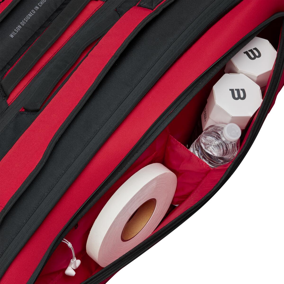 Wilson Clash v2 Super Tour 15 Pack Racquet Bag (Red/Black)