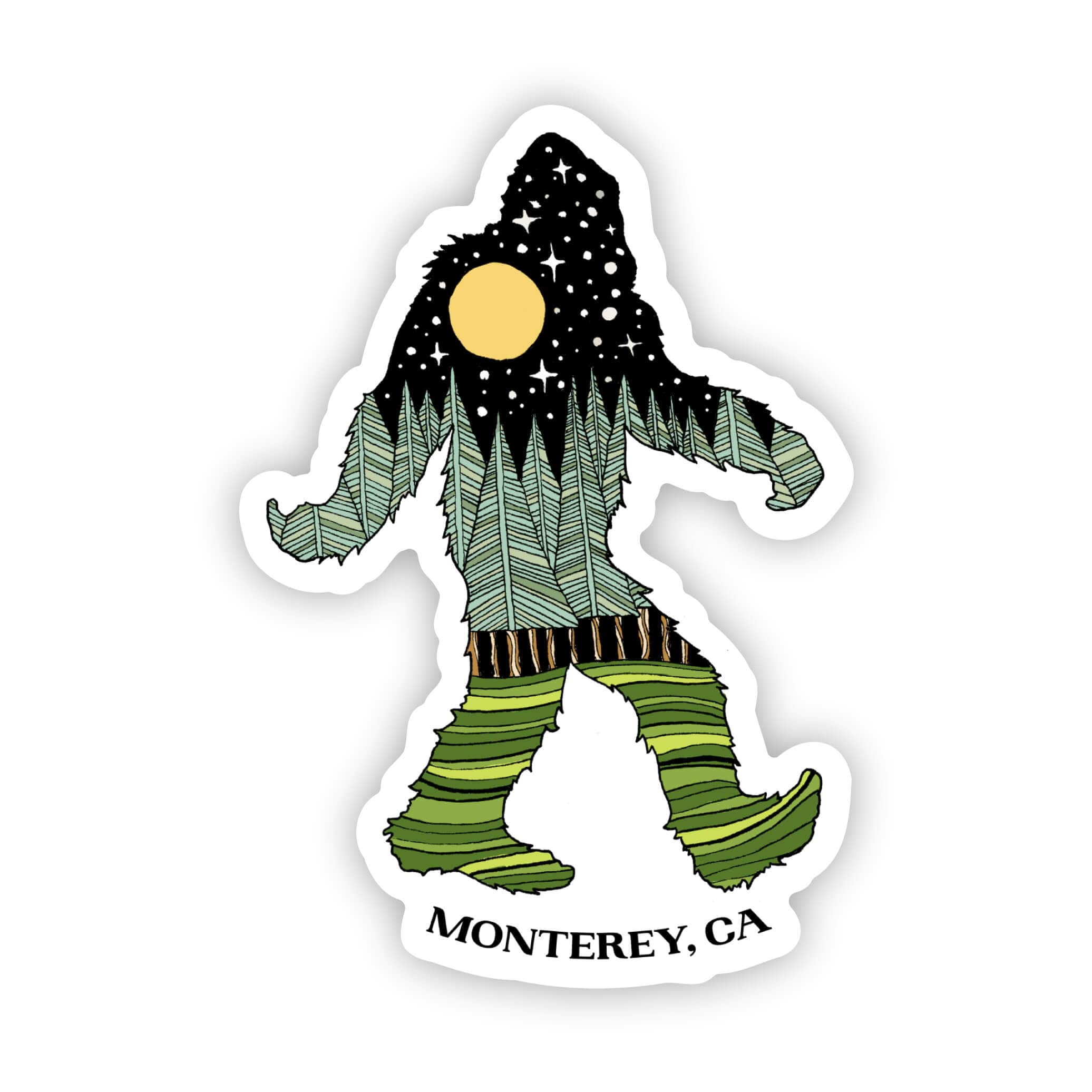  Monterey, CA Big Foot Sticker、mySite、elrpsem3k