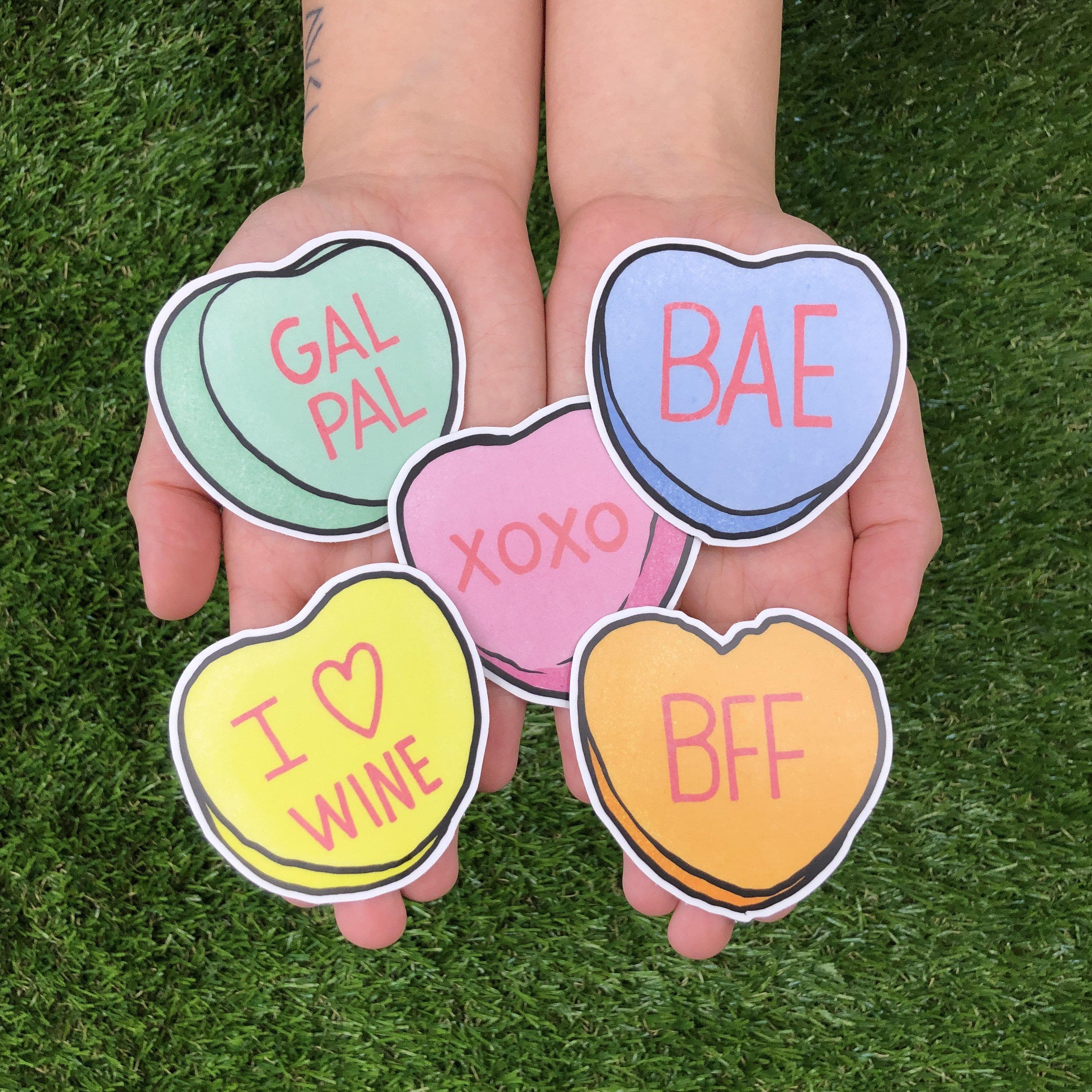  Valentine's Sticker Heart 16 Pack、mySite、elrpsem3k