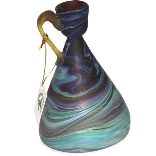  Rahel Small Phoenician Vase - Ancient Beauty Phoenician Glass Vase. Each is Unique. Museum Quality Looks and Feels(5 Inch)、mySite、elrpsem3k