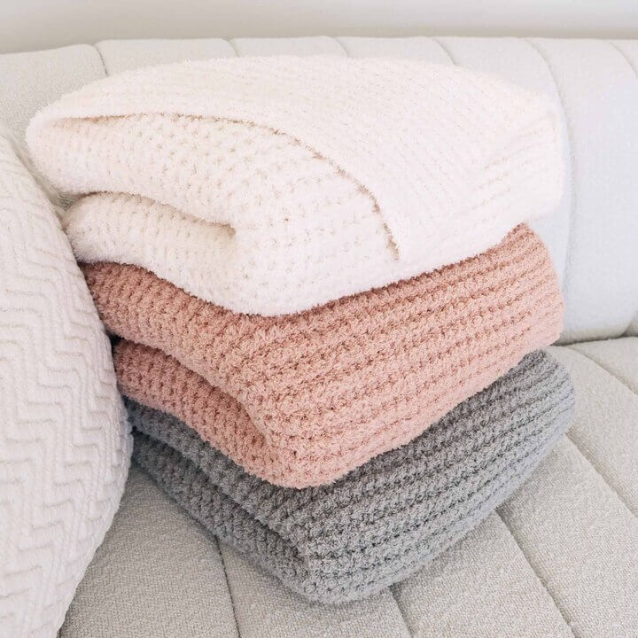 CuddleLane™ Luxe Waffle Blankets | Solids、mySite、layawaytickets