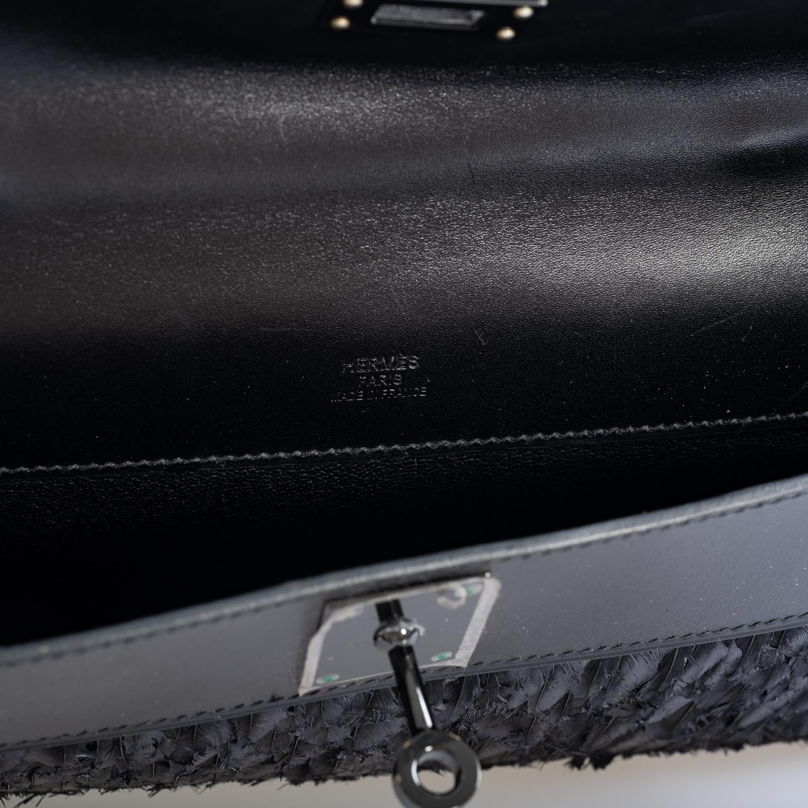 Hermès So Black Feather Kelly Cut Black Box PVD Hardware、mySite、garminoutage.com