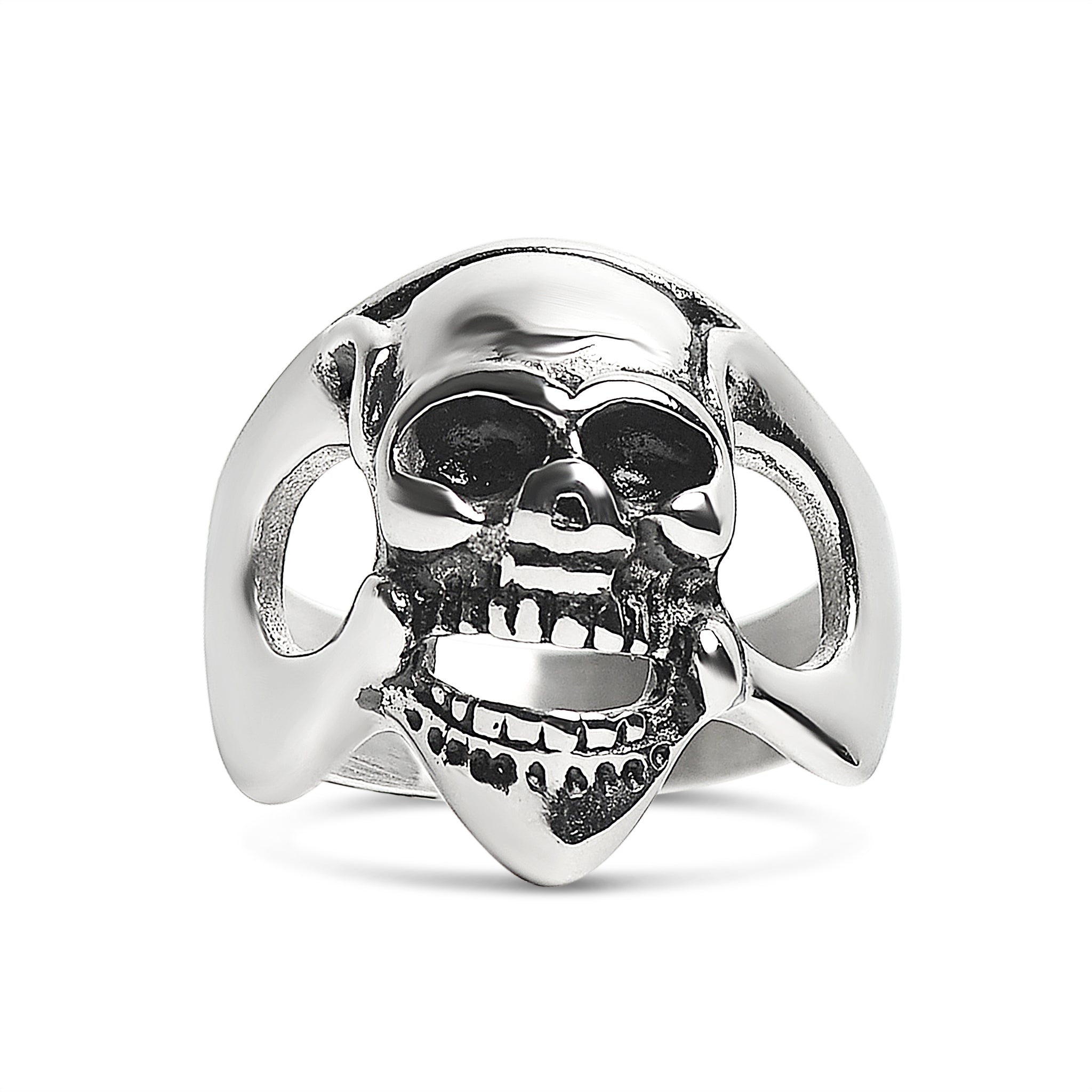 Stainless Steel Polished Skull Ring / SCR2059、mySite、dreamappss