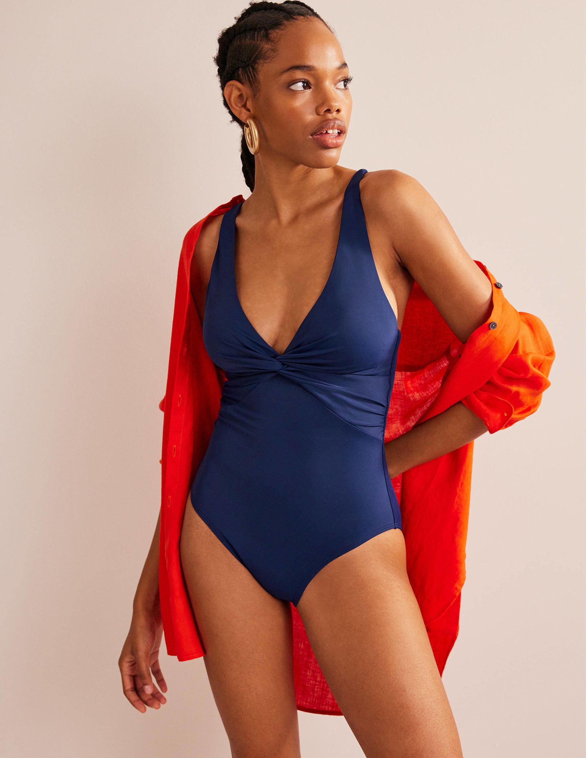  Twist Classic Swimsuit-French Navy、mySite、ashleygrahame