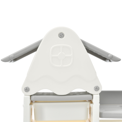 Kids Bookshelf Toy Storage Organizer with 17 Bins and 5 Bookshelves, Multi-functional Nursery Organizer Kids Furniture Set Toy Storage Cabinet Unit with HDPE Shelf and Bins、、casual