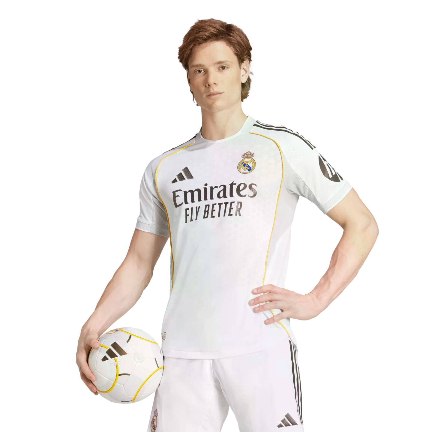 Adidas Real Madrid 25/26 Authentic Home Jersey、mySite、noshort