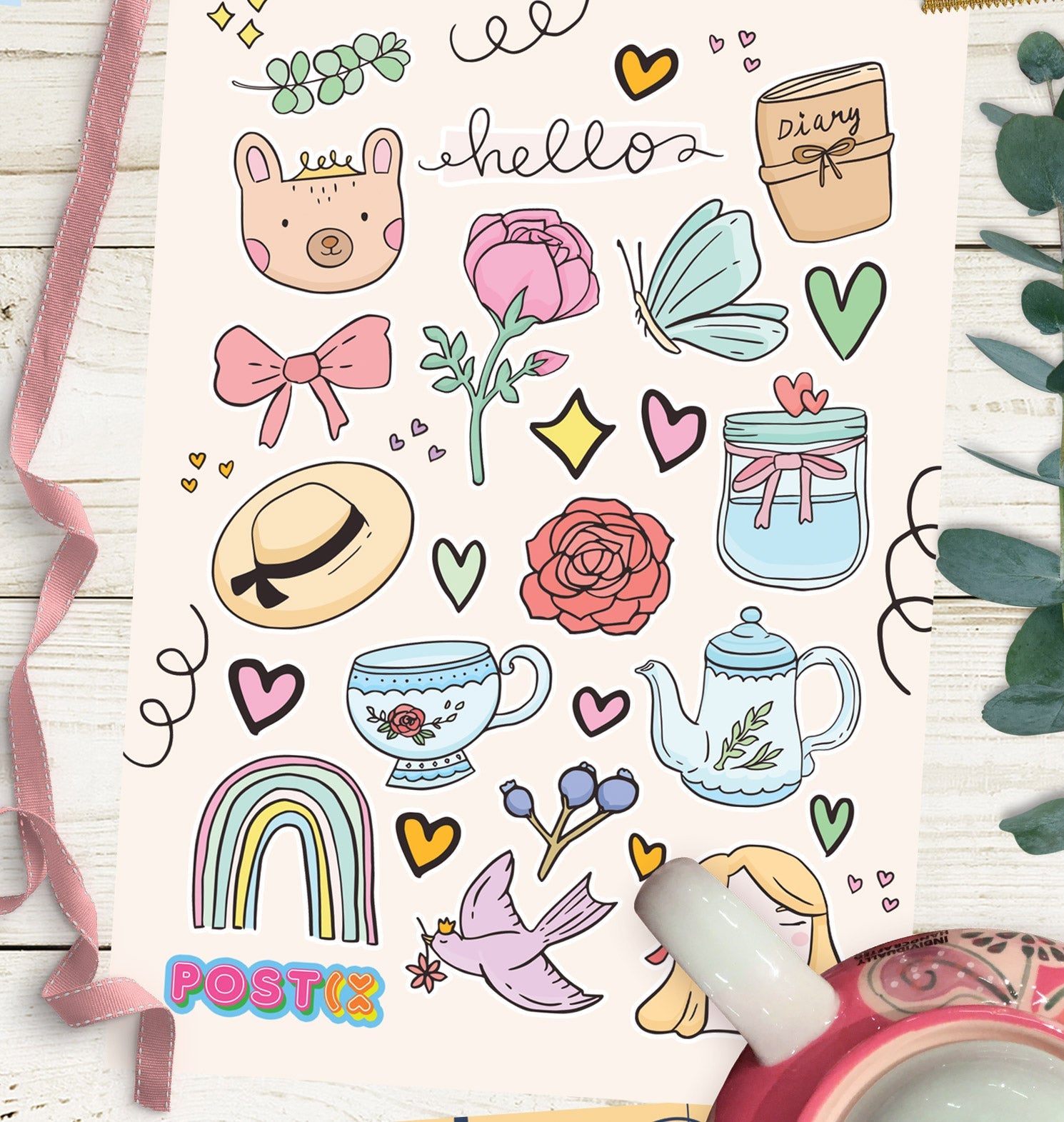  Sunday Afternoon Sticker Sheet、mySite、ghnorth