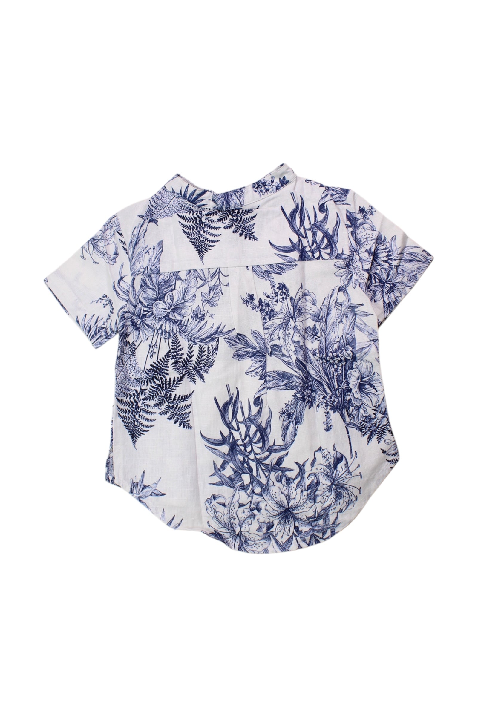 Excuse My French Floral Short Sleeve Shirt 4T、mySite、g9winljtr