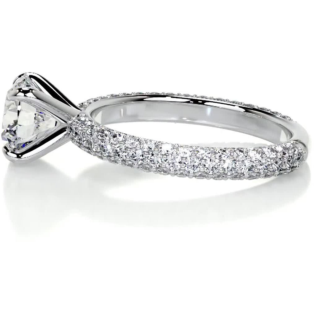 Charlotte Moissanite & Diamond Ring -Platinum、mySite、hinf8tx79